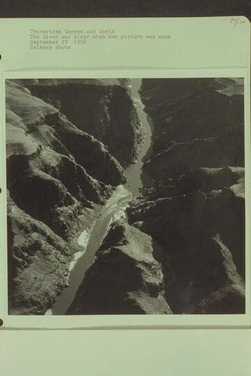 Travertine Canyon and Rapid.  The river was clear when the picture was made