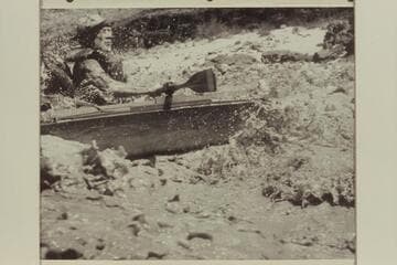 Dock Marston riding the lower end of 217 Mile Rapid in a Sportyak