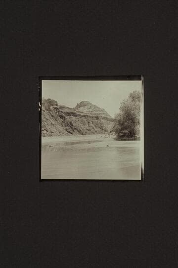 Mouth of Diamond Creek.  The river backs the creek into a small lagoon.  Bill Belknap; Don Harris