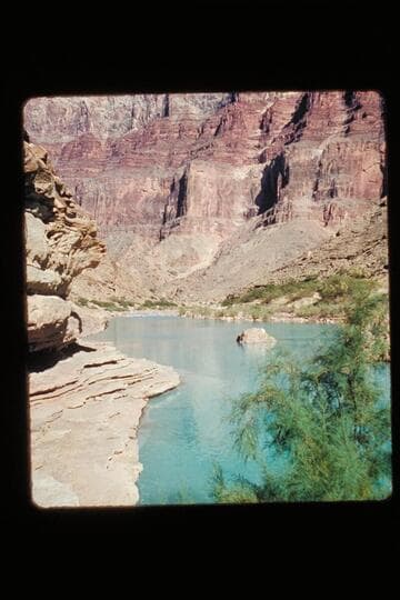 Looking up Little Colorado from shore
