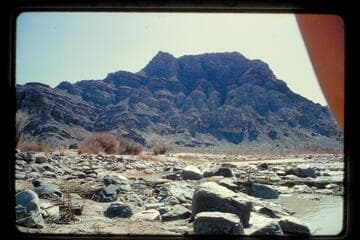 Down the beach from mouth of Y Canyon