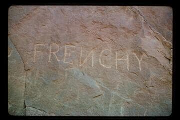 Frenchy name cut near cabin