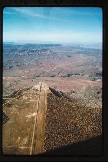 Sled track east of Hurricane