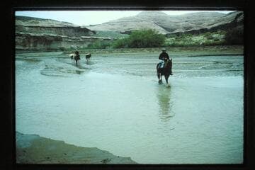 Fording Dirty Devil River