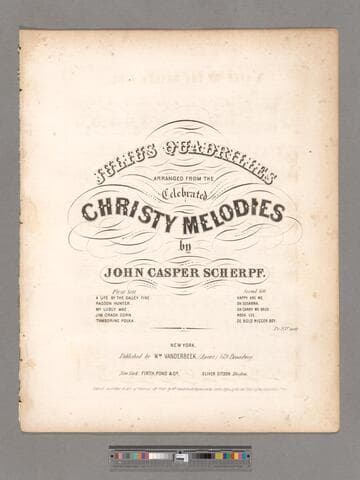 Julius quadrilles / arranged from the celebrated Christy melodies by John Casper Scherpf