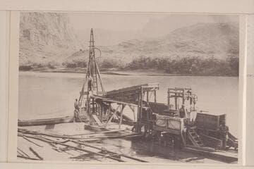 Spencer dredge at Lees Ferry