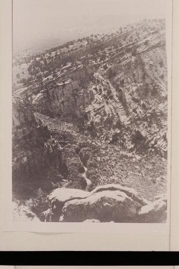 "Views on the Escalante River"; junction of the Escalante River and Potato Creek