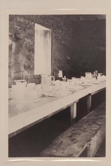 "Laboratory" (table is set for a meal); Lees Ferry