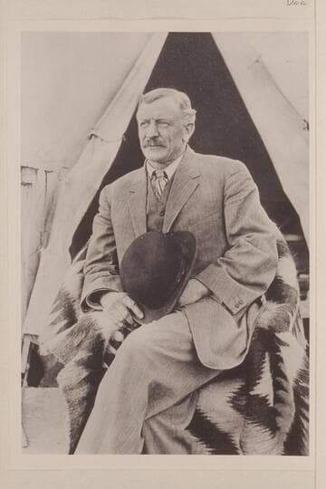 Frank Watson and his tent; Lees Ferry
