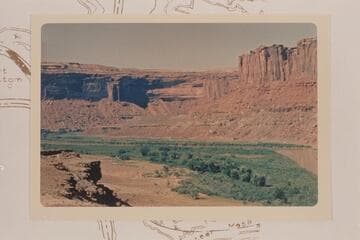 Up Labyrinth Canyon from the right bank above the mouth of Horsethief Canyon