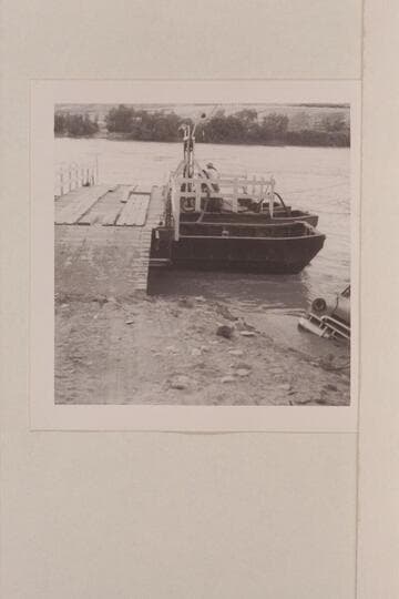 The new ferry at Hite as it was in 1959