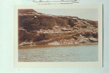 Roadway to Bennett Oil seep being submerged by Lake Powell