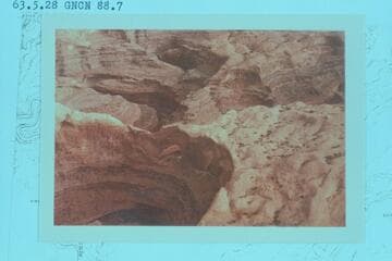 Skyline Natural Arch or Stevens Arch.  Mouth of Stevens Creek and the Escalante River