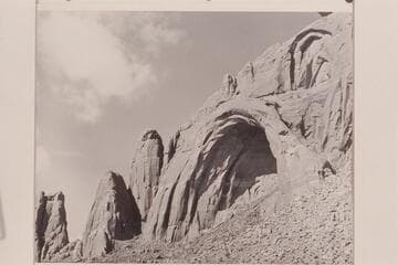 Arch in the Sky; South end of Cummings Mesa, Arizona.  Discovered (?) 1954, Sep. 25