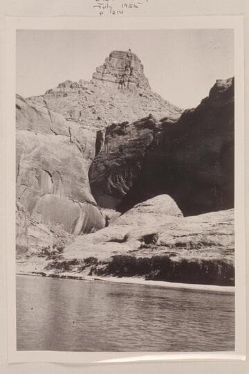 Above Mouth of Oak Creek--Mile 73--Lion Promontory