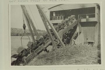 Bucket line of Hoskanini dredge