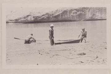 Sunken skiff above Warm Creek