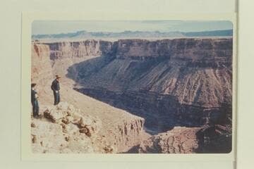 Down into mouth of North Canyon.  Susie Reilly and Cecil Cram