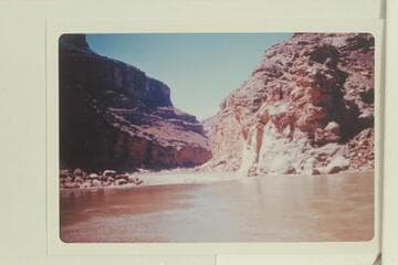 Down at head of 27 Mile Rapid; Mile 26.7 in Marble Canyon