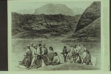 Colorado River Party Reaching Mouth of Diamond Creek