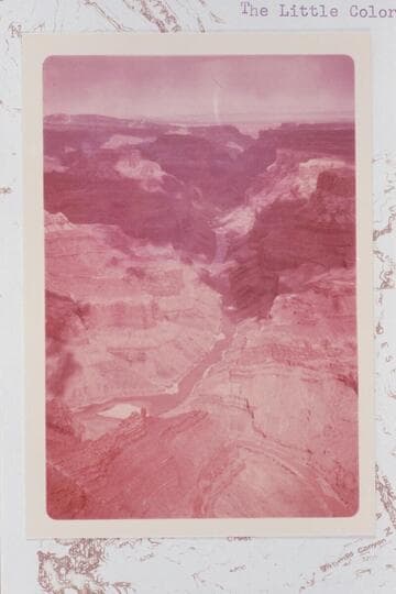 Up Marble Canyon from Cape Solitude.  The Little Colorado is in flood