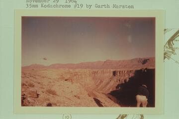 Dock Marston photographs the chopper over 10 Mile Rock