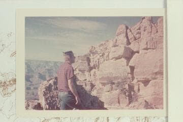 Reidek at last pitch of the Sinking Ship at head of Hance Creek