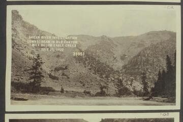 Green River Investigation:  Downstream in Red Canyon, 1 mile below Eagle Creek