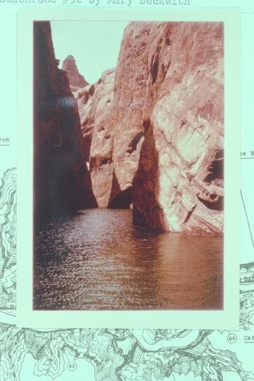 Entering Driftwood Canyon where a large pile of drift was a feature before the filling of Lake Powell