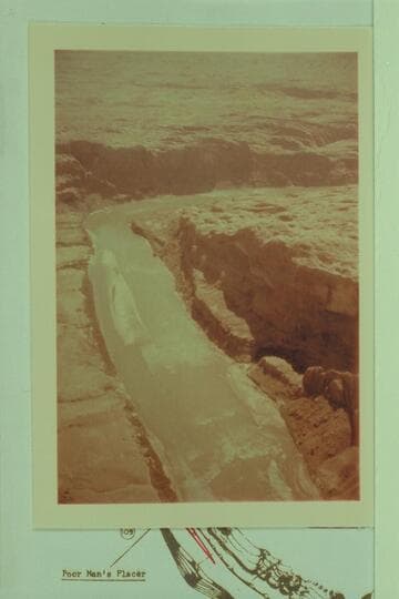 Down Glen Canyon from over Poor Man's Placer, Ann's Canyon at right