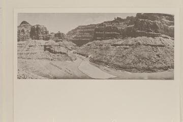 Junction of Little Colorado and Colorado Rivers, showing the end of Marble Gorge.  Geology by R. C. Moore