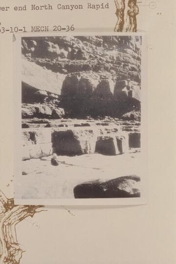Les Jones in lower end North Canyon Rapid