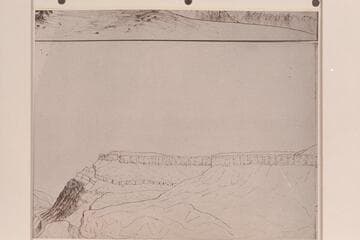 Ridge south of Lava Canon.  Copy of original sketch by B. L. Young