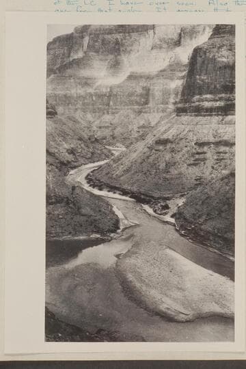Looking up the canyon of the Little Colorado River from the right bank of the Colorado River just above the mouth of the tributary
