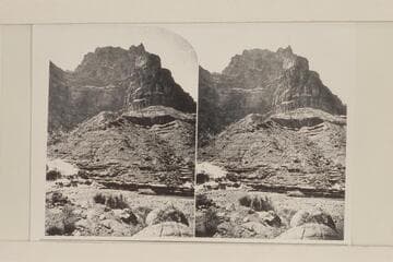 Stereo No. 187:  Cape Solitude above the mouth of the Little Colorado River