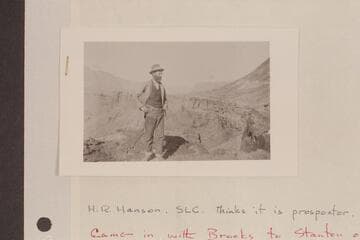 H.R. Hanson, SLC, thinks it is a prospector