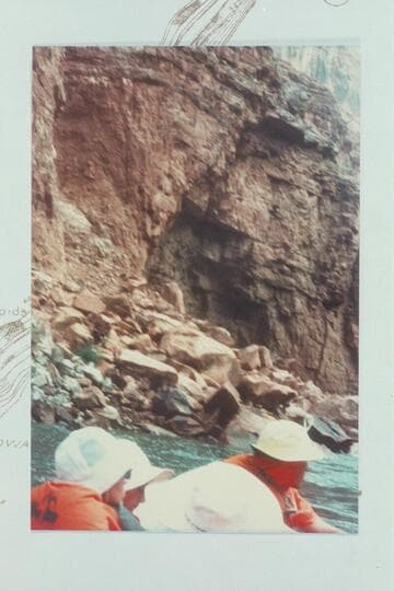 Recent rock fall at 27 Mile Rapid left bank