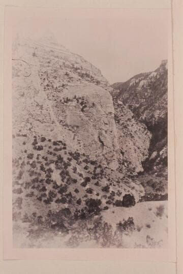 From half a stereo:  "Views on the Green River," Whirlpool Canon Series.  Gulch of Whirlpool Canon.  No. 75