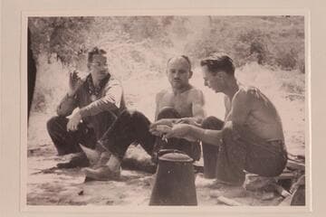 Charles Larabee; Buzz Holmstrom; Norm Nevills.  Pats Hole