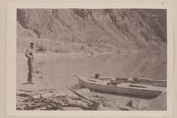 Boats at Lees Ferry.  Jerry Johnston.  Titanic and Ross Wheeler