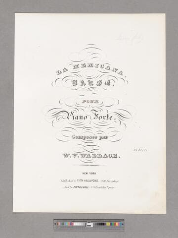 La Mexicana valse : pour piano forte / composeé par W. V. Wallace