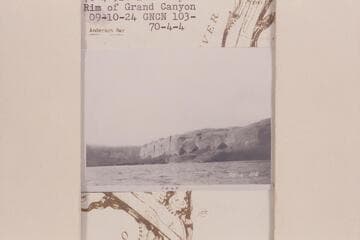 Down Glen Canyon from Mile 103.3 to caves at right bank