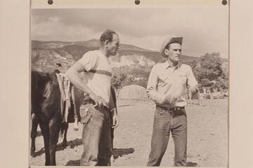 Ralph Cameron and Tom Daly- Navajo Trading Post