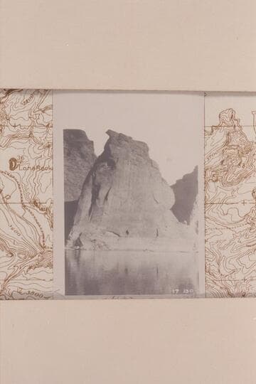 Sentinel Rock and mouth of Wahweap Creek