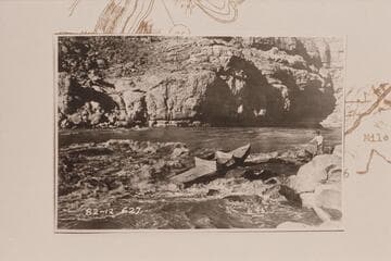 Lining at 25 Mile Rapid in Marble Canyon