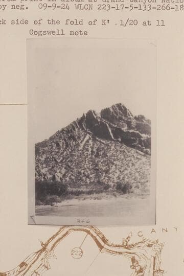 Fold at upper end of The Blade, Whirlpool Canyon near Mile 223