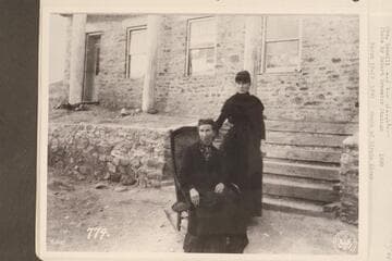 Mrs. Bonelli and her daughter; mouth of Virgin River