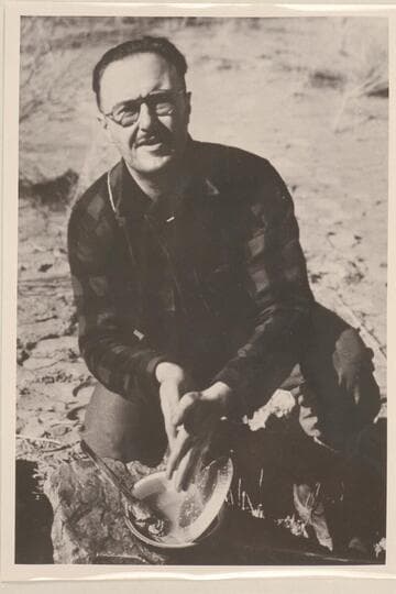 Dr. Hugh Brown on the lower Colorado River near Diamond Creek