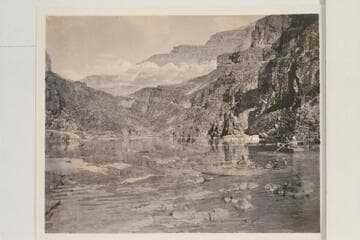 Down from camp at foot of Hance Rapid into head of Upper Granite Gorge