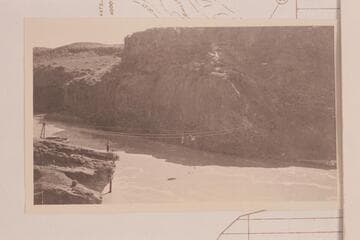 Cable at gauging station below the Grand Falls